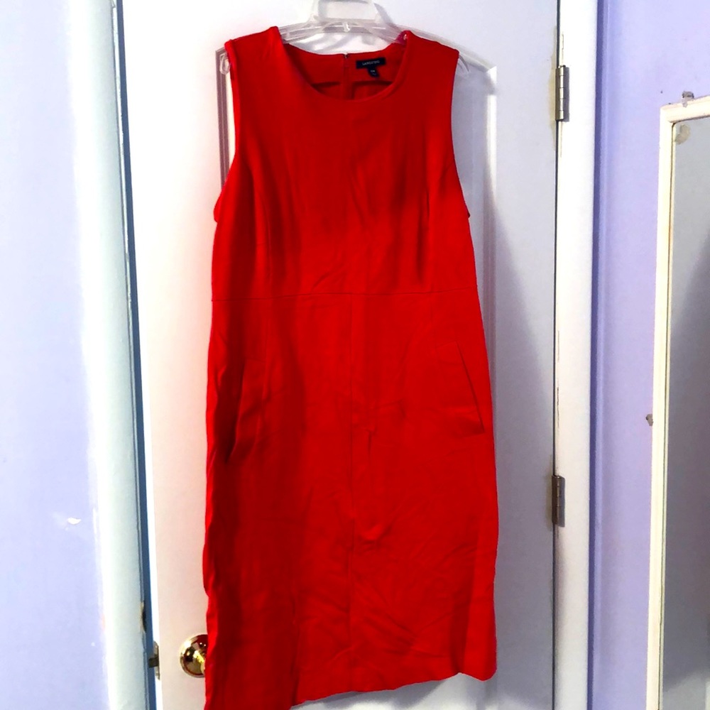 Orange/Red 18w lands end dress with pockets
